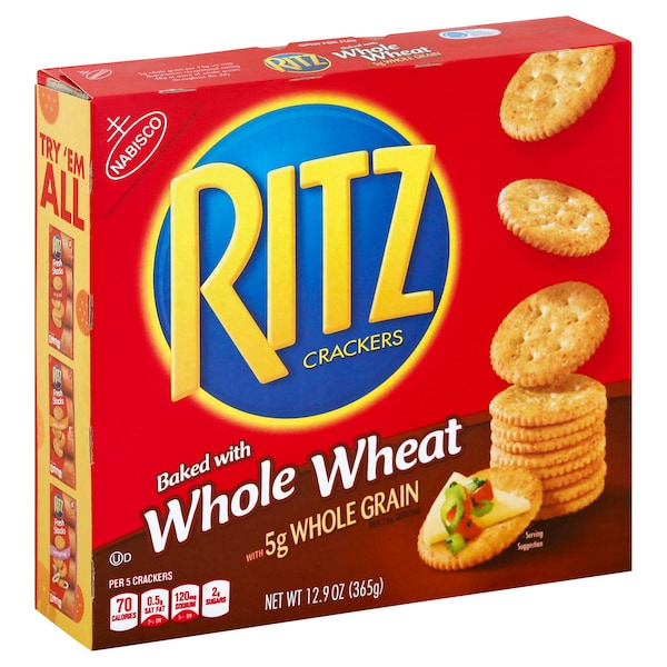 Ritz Nabisco Whole Wheat Ritz Crackers 12.9 oz., PK12 03133 Zoro